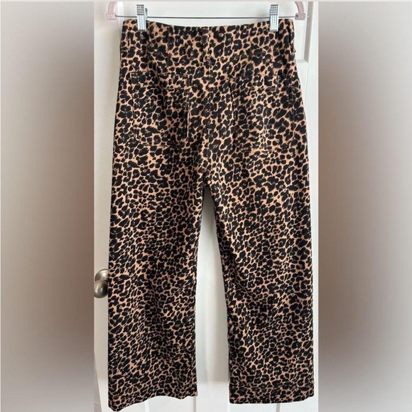 Maeve Colette Animal Print Wide-Leg Pants - Picture 3 of 8